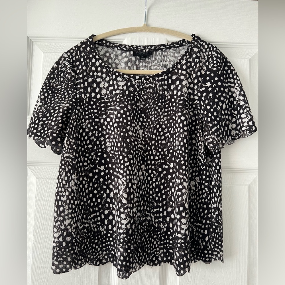 Topshop Print Top